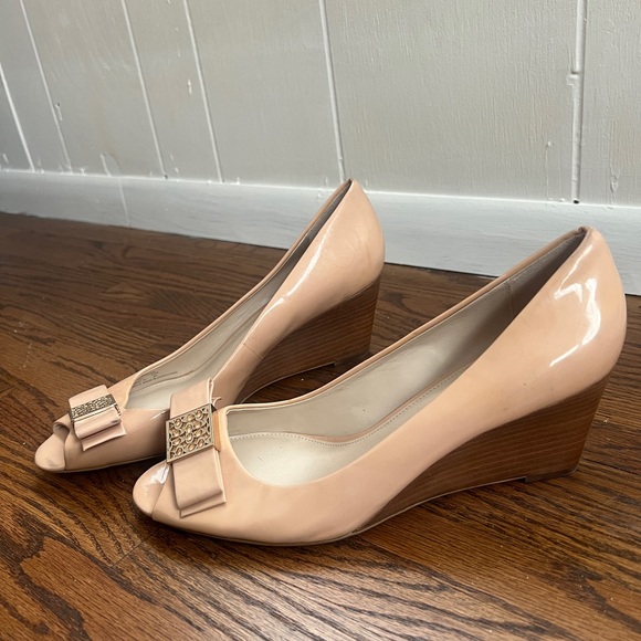 Coach Shoes - Coach Wedge Peep Toe Heel, Size 10